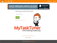 Tablet Screenshot of mytasktimer.com